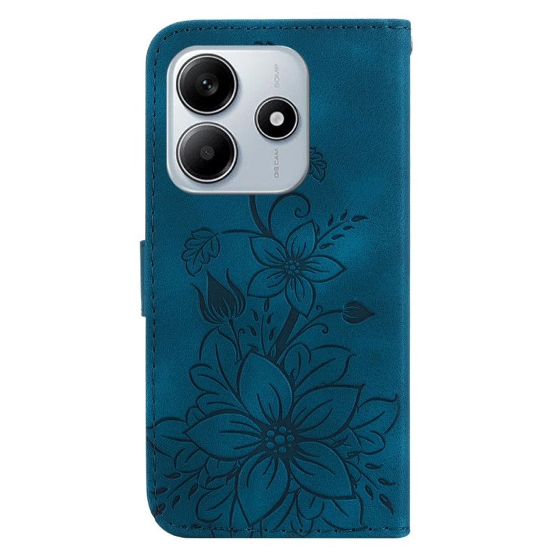 Etui Folio Xiaomi Redmi Note 14 5g Wzór Fleur-de-lis Etui Ochronne
