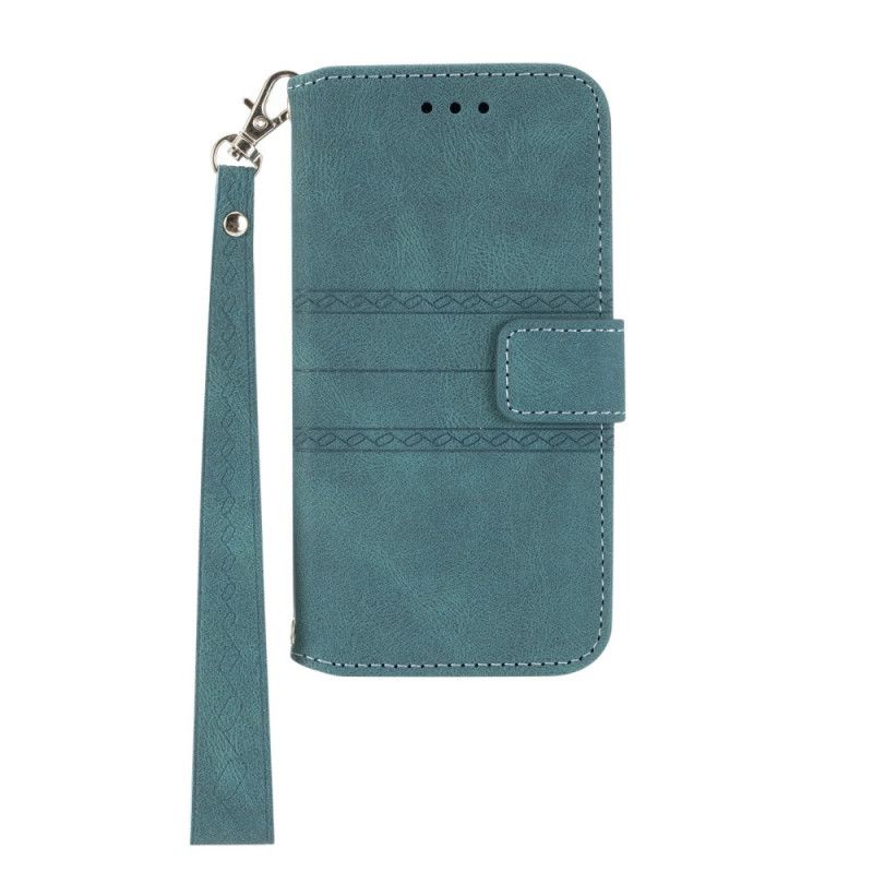 Etui Folio Xiaomi Redmi Note 14 5g Wzór Fryzu Z Paskiem Etui Ochronne