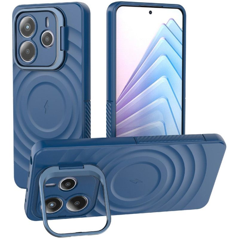 Etui Xiaomi Redmi Note 14 5g Kompatybilny Z Magsafe Z Falistym Wzorem Etui Ochronne