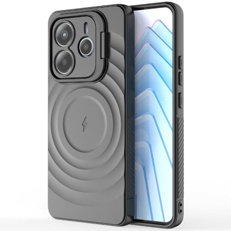 Etui Xiaomi Redmi Note 14 5g Kompatybilny Z Magsafe Z Falistym Wzorem Etui Ochronne