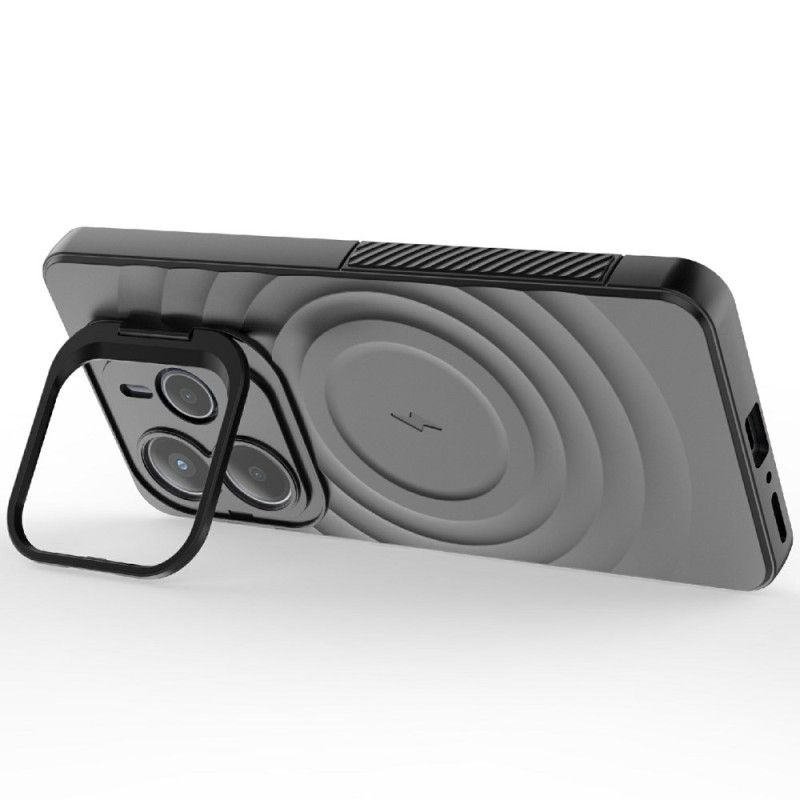 Etui Xiaomi Redmi Note 14 5g Kompatybilny Z Magsafe Z Falistym Wzorem Etui Ochronne