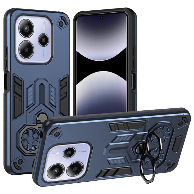 Etui Xiaomi Redmi Note 14 5g Metalowy Uchwyt Na Pierścionek Z Efektem Metalu