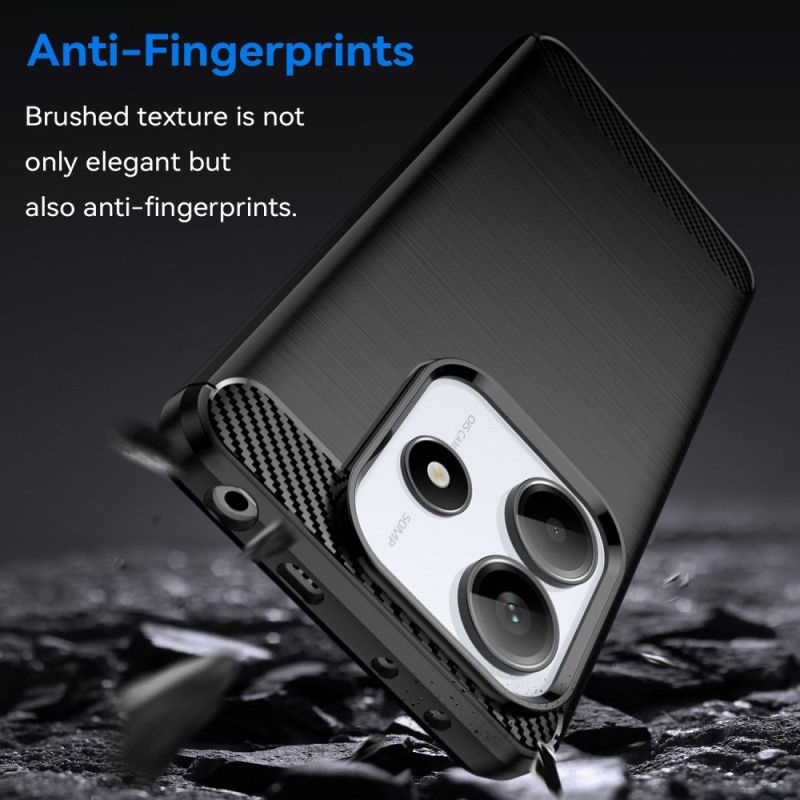 Etui Xiaomi Redmi Note 14 5g Szczotkowane Włókno Węglowe