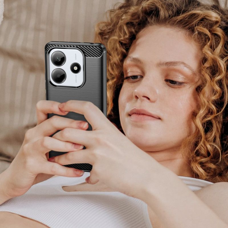 Etui Xiaomi Redmi Note 14 5g Szczotkowane Włókno Węglowe