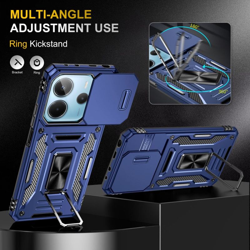 Etui Xiaomi Redmi Note 14 5g Ultra Wytrzymała Z Podstawką I Osłoną Obiektywu Etui Ochronne