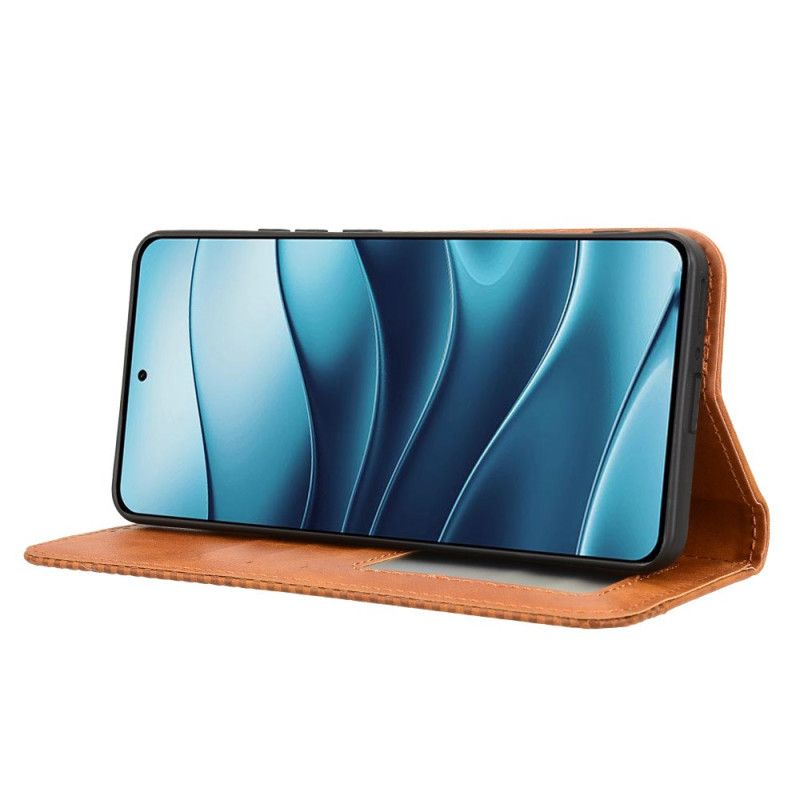 Flip Kotelot Do Xiaomi Redmi Note 14 5g Ramka W Stylu Vintage