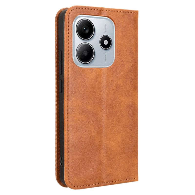 Flip Kotelot Do Xiaomi Redmi Note 14 5g Ramka W Stylu Vintage