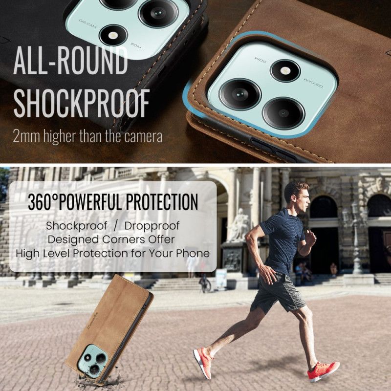 Flip Kotelot Xiaomi Redmi Note 14 5g Etui Na Telefon Etui Z Efektem Skóry