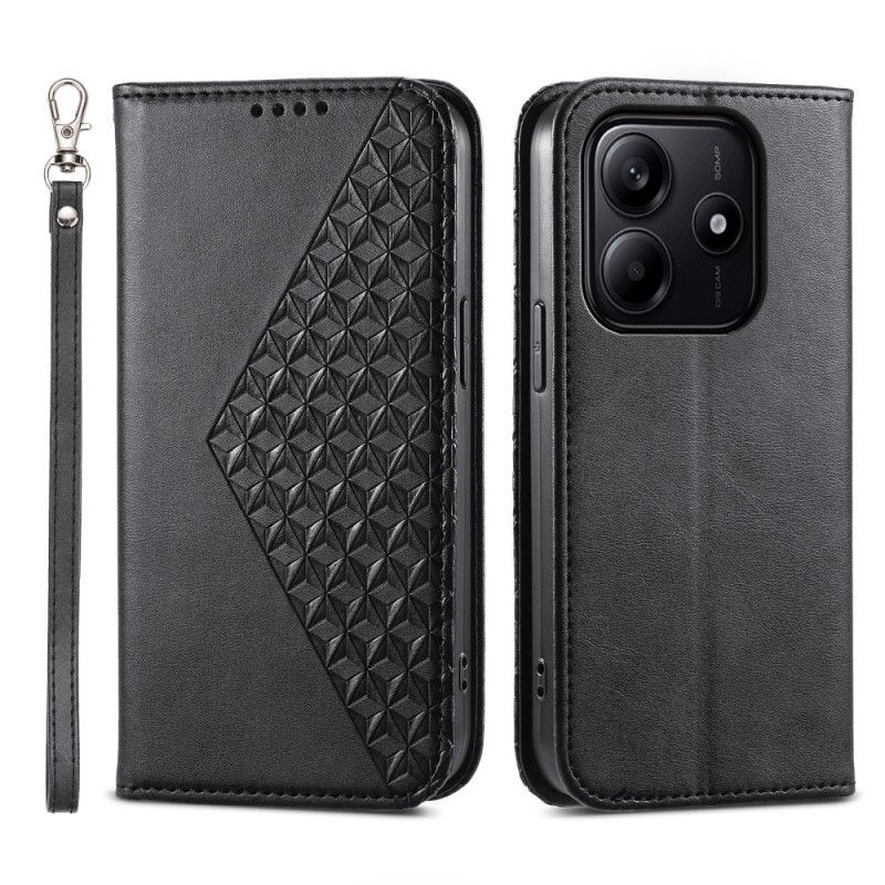 Flip Kotelot Xiaomi Redmi Note 14 5g Wzór W Diamenty Etui Ochronne