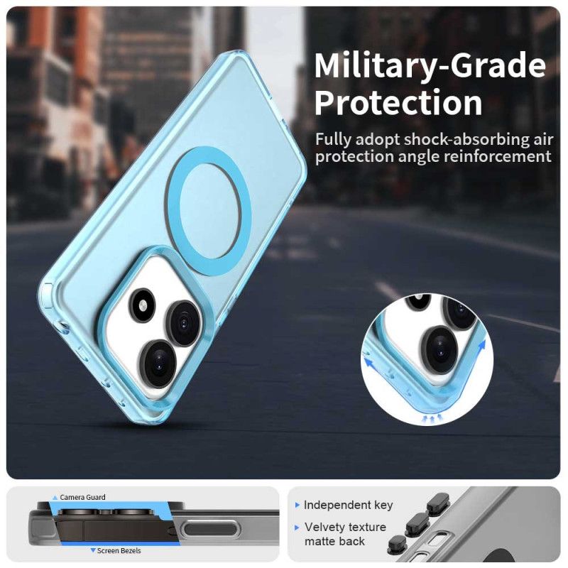 Futerały Xiaomi Redmi Note 14 5g Etui Na Telefon Matowy Kompatybilny Z Magsafe