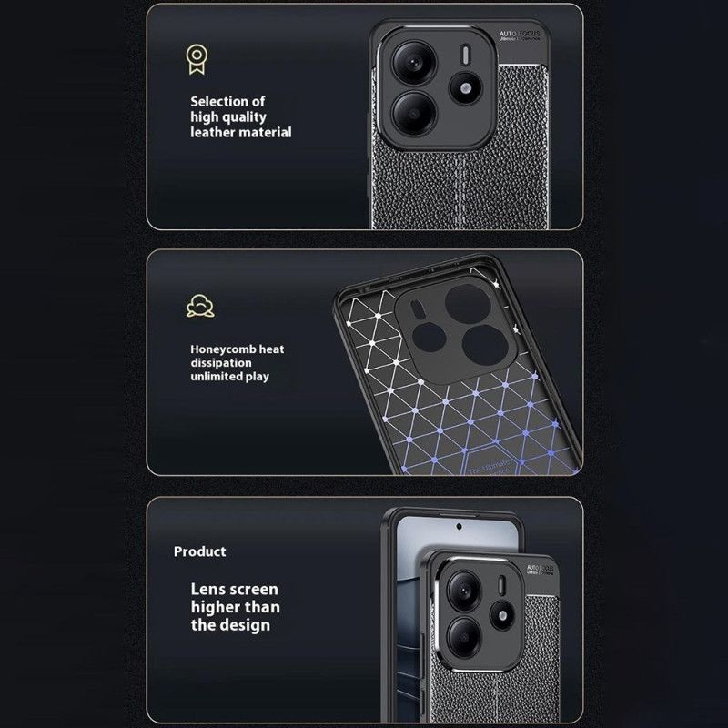 Futerały Xiaomi Redmi Note 14 5g Etui Na Telefon Tekstura Liczi