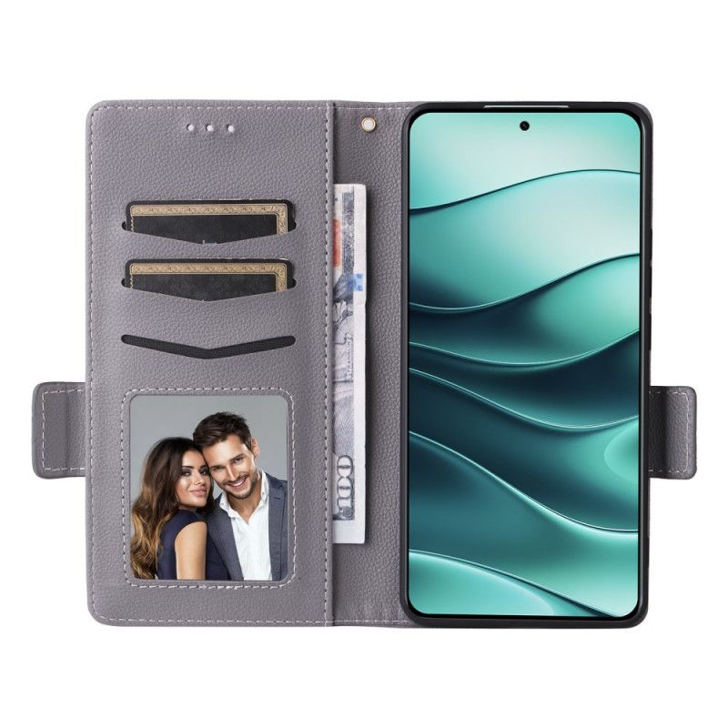 Obudowa Xiaomi Redmi Note 14 5g Etui Na Telefon Tekstura Liczi Z Paskiem