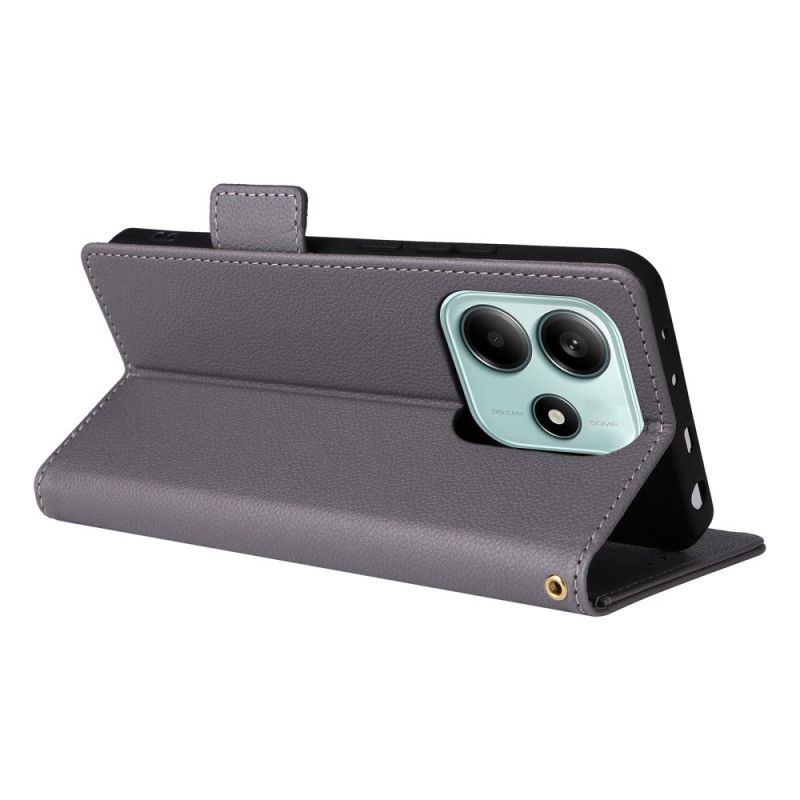 Obudowa Xiaomi Redmi Note 14 5g Etui Na Telefon Tekstura Liczi Z Paskiem