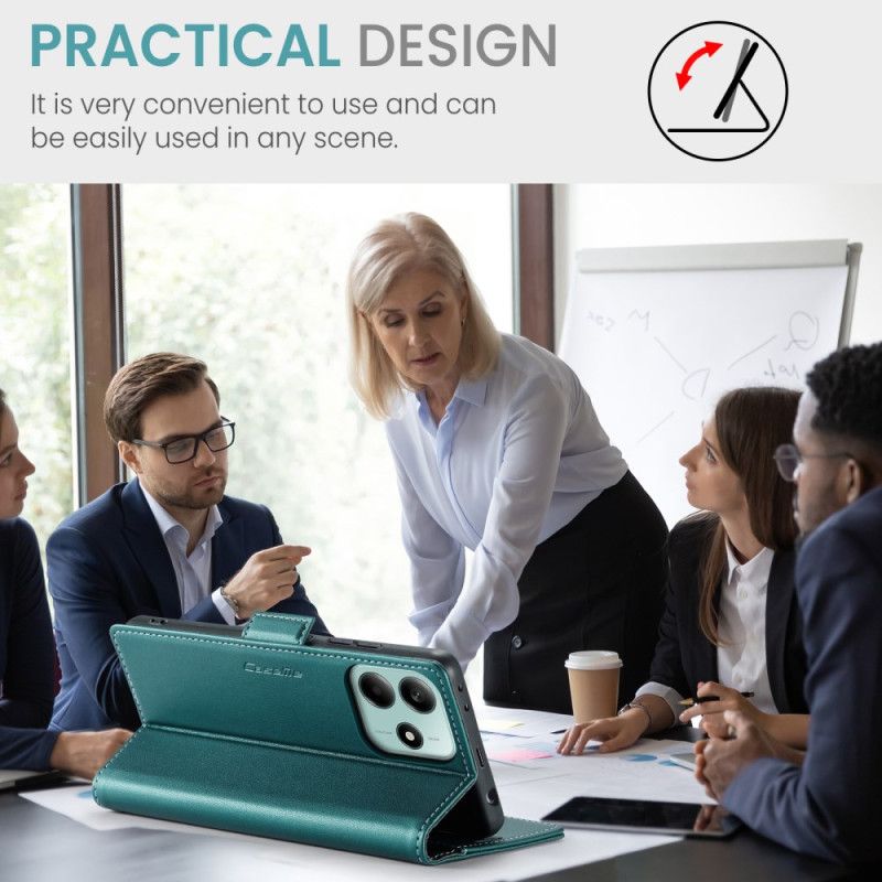 Skórzany Futerał Xiaomi Redmi Note 14 5g Etui Na Telefon Caseme