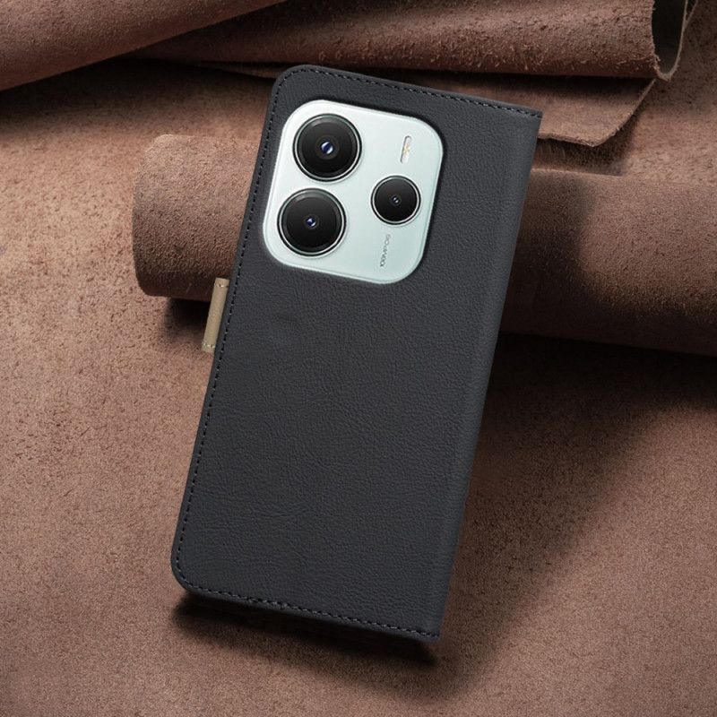 Skórzany Futerał Xiaomi Redmi Note 14 5g Etui Na Telefon Kwiatowy Kolor Binfen