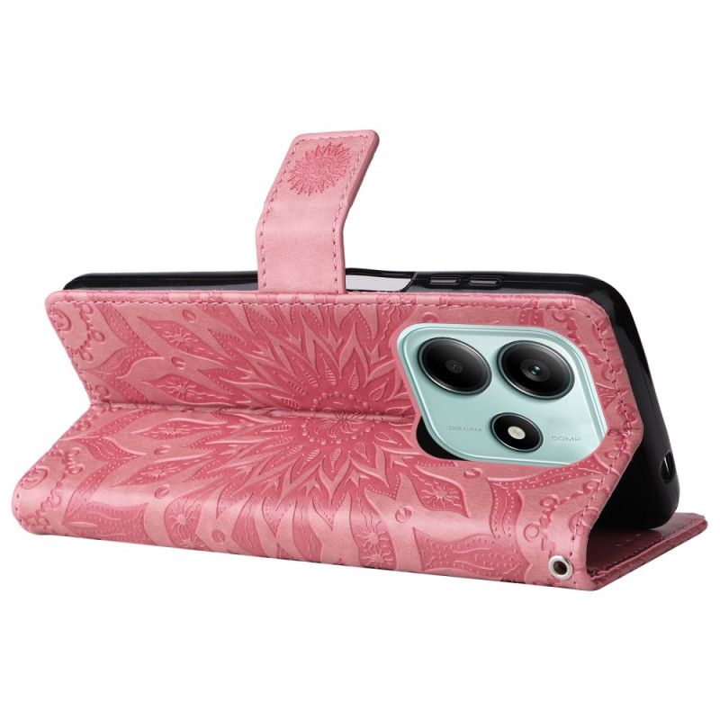 Skórzany Futerał Xiaomi Redmi Note 14 5g Etui Na Telefon Mandala