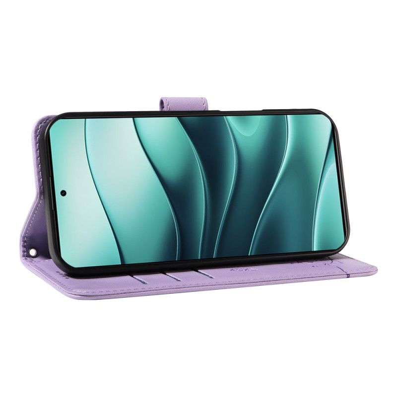 Skórzany Futerał Xiaomi Redmi Note 14 5g Etui Na Telefon Mój Kot