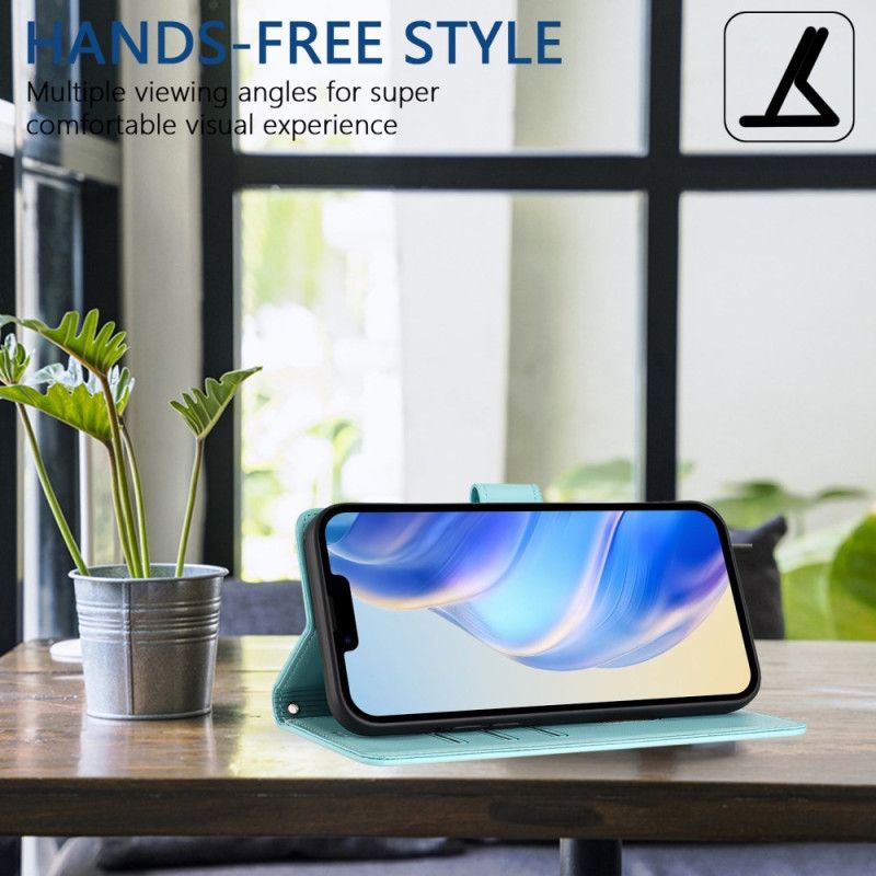 Skórzany Futerał Xiaomi Redmi Note 14 5g Etui Na Telefon Wzór Plastra Miodu Z Funkcją Rfid