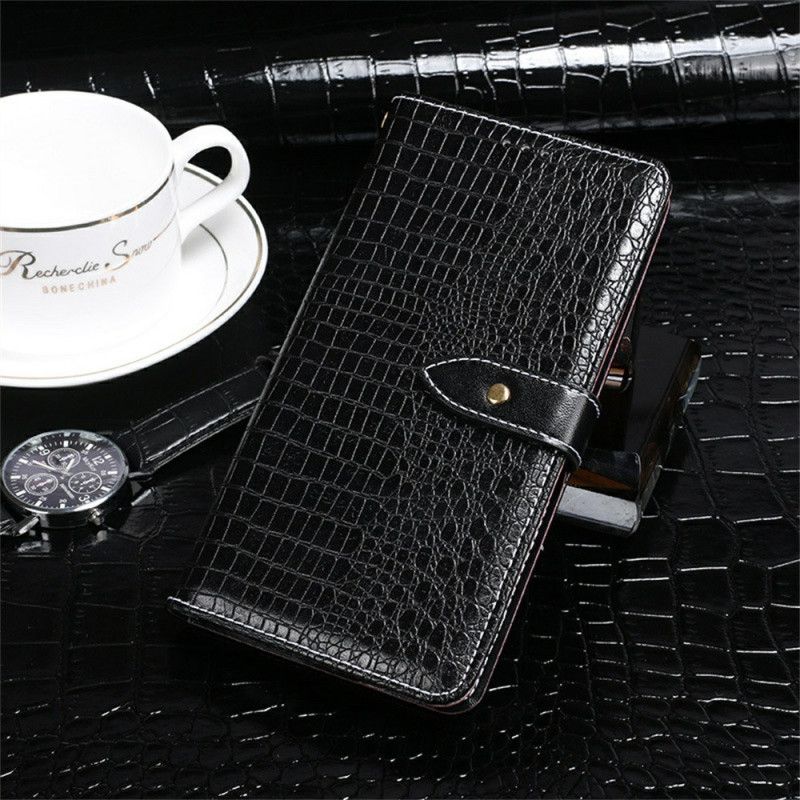 Etui Folio Do Oppo Reno 13f 4g / 5g / 13 Fs 5g Idewei Efekt Krokodyla