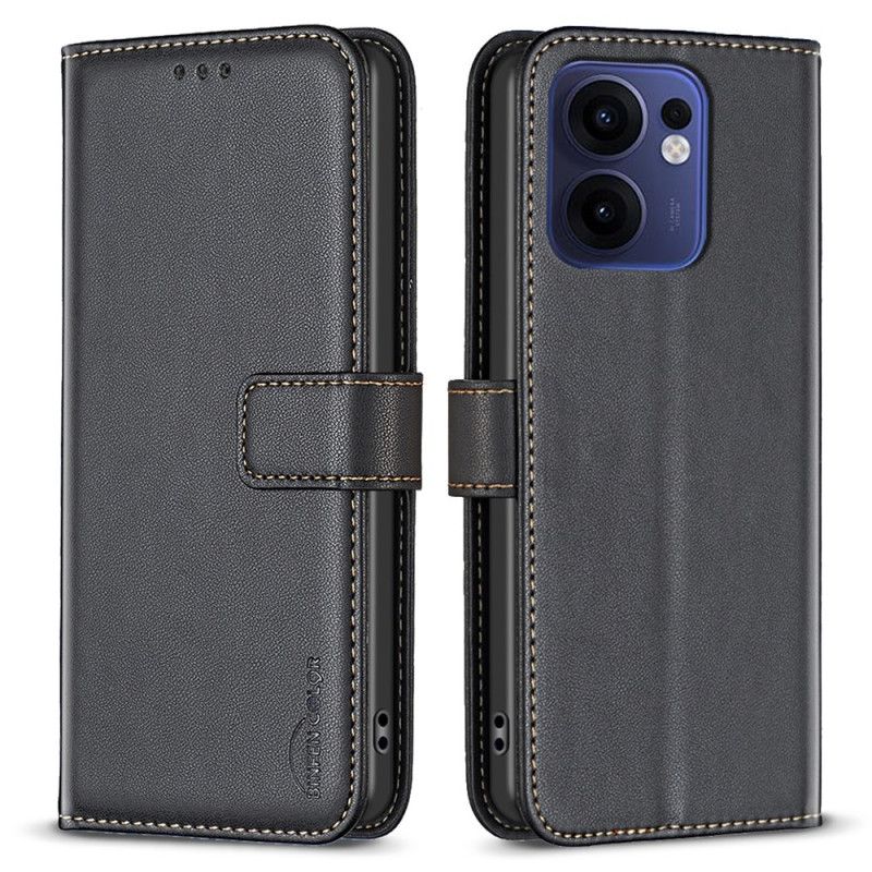 Etui Folio Do Oppo Reno 13f 4g / 5g / 13 Fs 5g Sztuczna Skóra Binfen Kolor