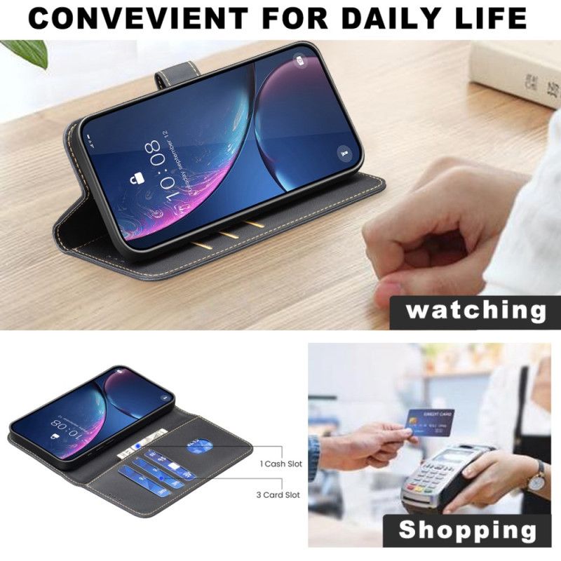 Etui Folio Do Oppo Reno 13f 4g / 5g / 13 Fs 5g Sztuczna Skóra Binfen Kolor