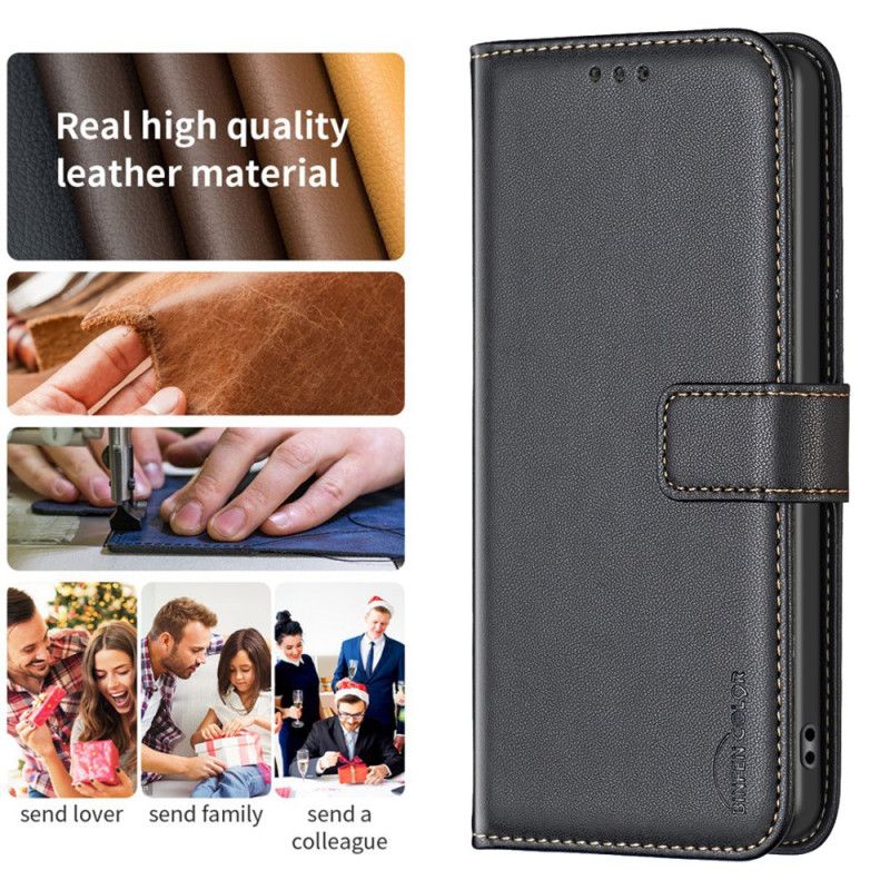 Etui Folio Do Oppo Reno 13f 4g / 5g / 13 Fs 5g Sztuczna Skóra Binfen Kolor