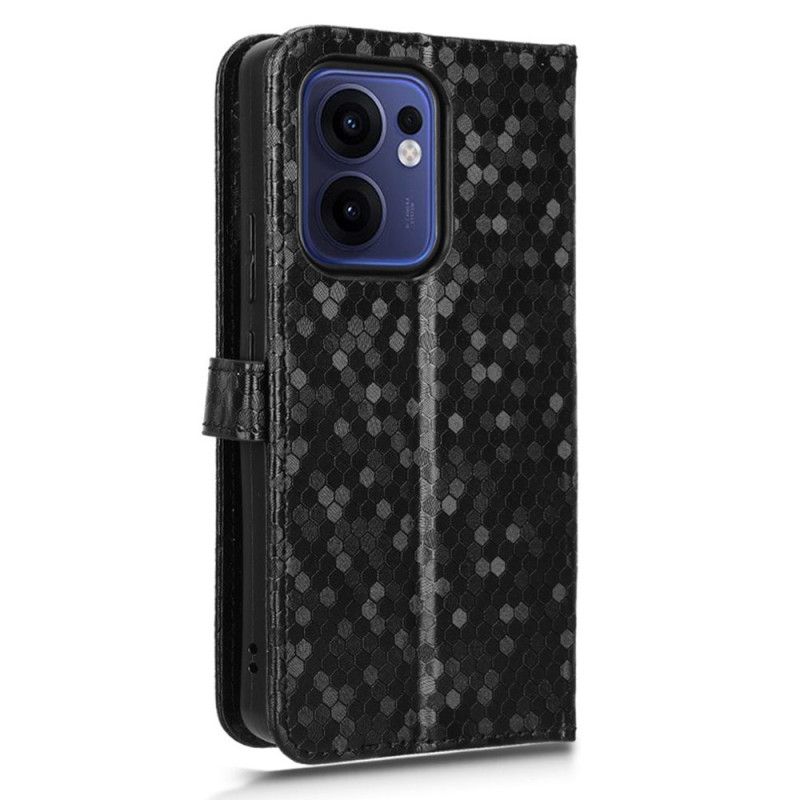 Etui Folio Oppo Reno 13f 4g / 5g / 13 Fs 5g Błyszczący Etui Ochronne