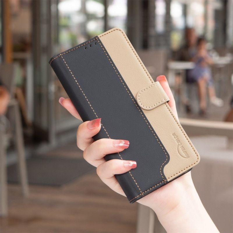 Etui Folio Oppo Reno 13f 4g / 5g / 13 Fs 5g Dwukolorowy Binfen Kolor Etui Ochronne