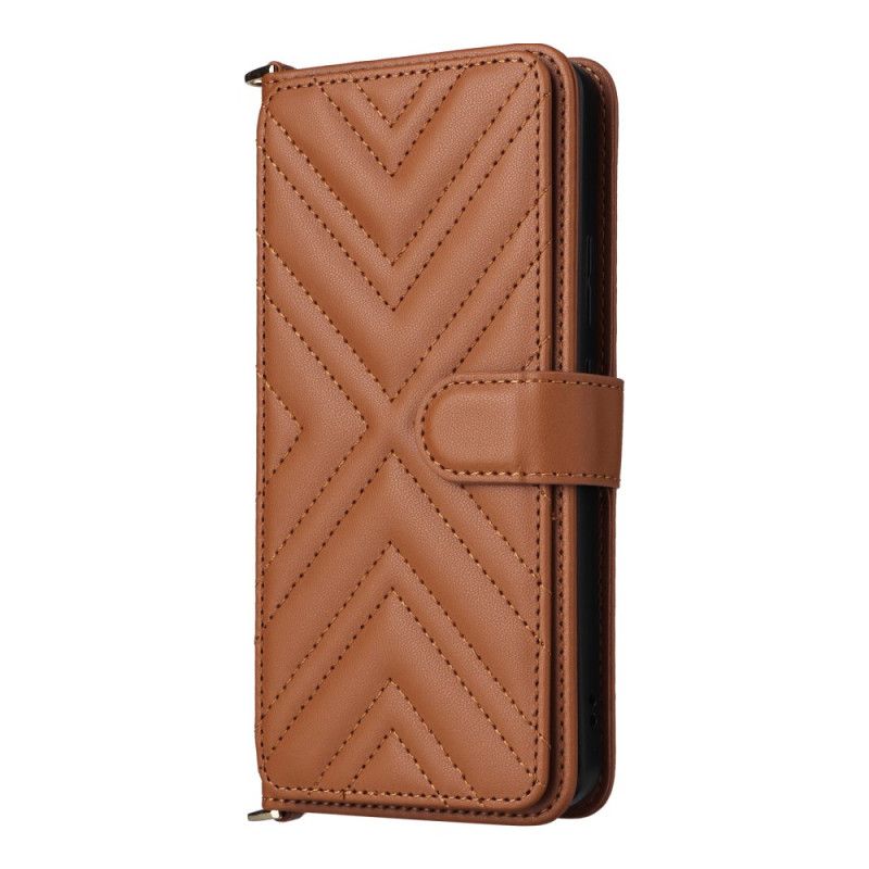Etui Folio Oppo Reno 13f 4g / 5g / 13 Fs 5g Ekskluzywny Pasek Na Ramię I Smycz W Stylu Retro Etui Ochronne