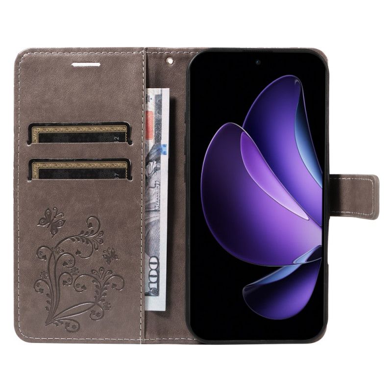 Etui Folio Oppo Reno 13f 4g / 5g / 13 Fs 5g Gigantyczne Motyle Etui Ochronne