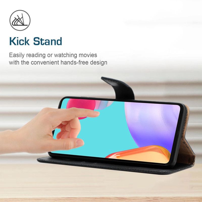Etui Folio Oppo Reno 13f 4g / 5g / 13 Fs 5g Skóra Nappa