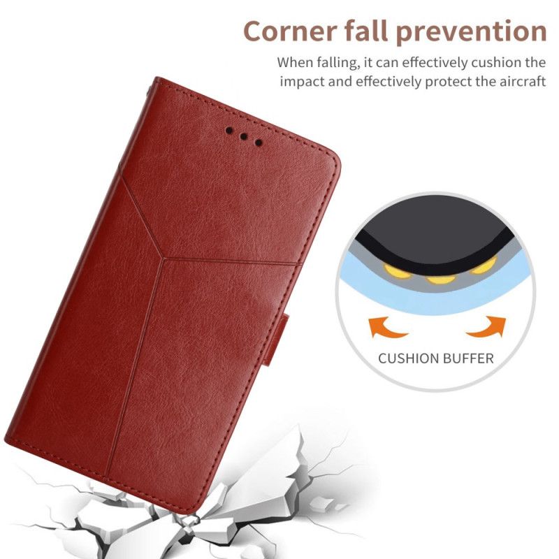 Etui Folio Oppo Reno 13f 4g / 5g / 13 Fs 5g Wzór Y Z Paskiem