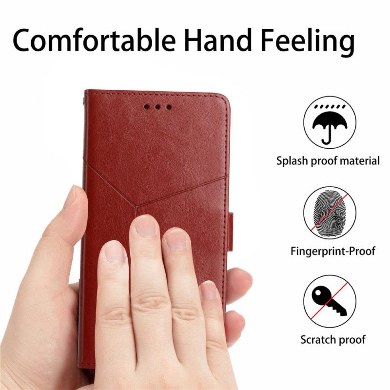 Etui Folio Oppo Reno 13f 4g / 5g / 13 Fs 5g Wzór Y Z Paskiem
