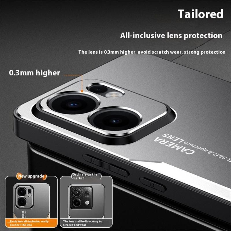 Etui Oppo Reno 13f 4g / 5g / 13 Fs 5g Efekt Metalu