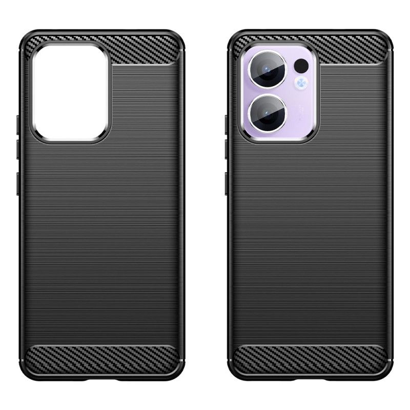Etui Oppo Reno 13f 4g / 5g / 13 Fs 5g Szczotkowane Włókno Węglowe Etui Ochronne
