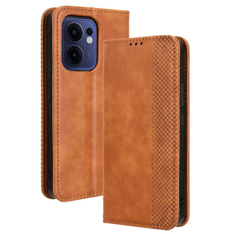 Flip Kotelot Do Oppo Reno 13f 4g / 5g / 13 Fs 5g Fryz W Stylu Vintage