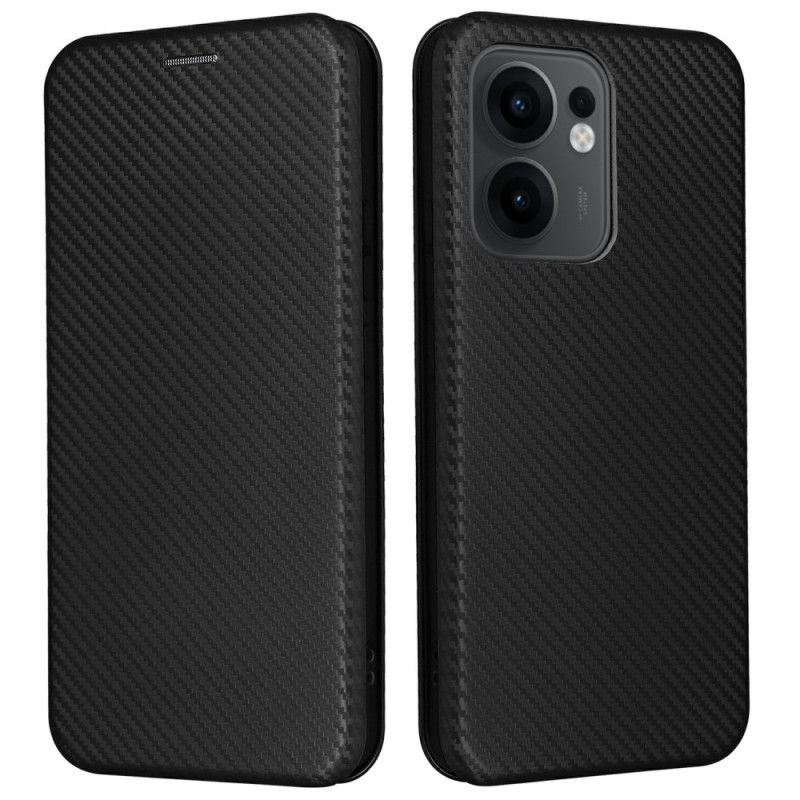 Flip Kotelot Oppo Reno 13f 4g / 5g / 13 Fs 5g Włókno Węglowe