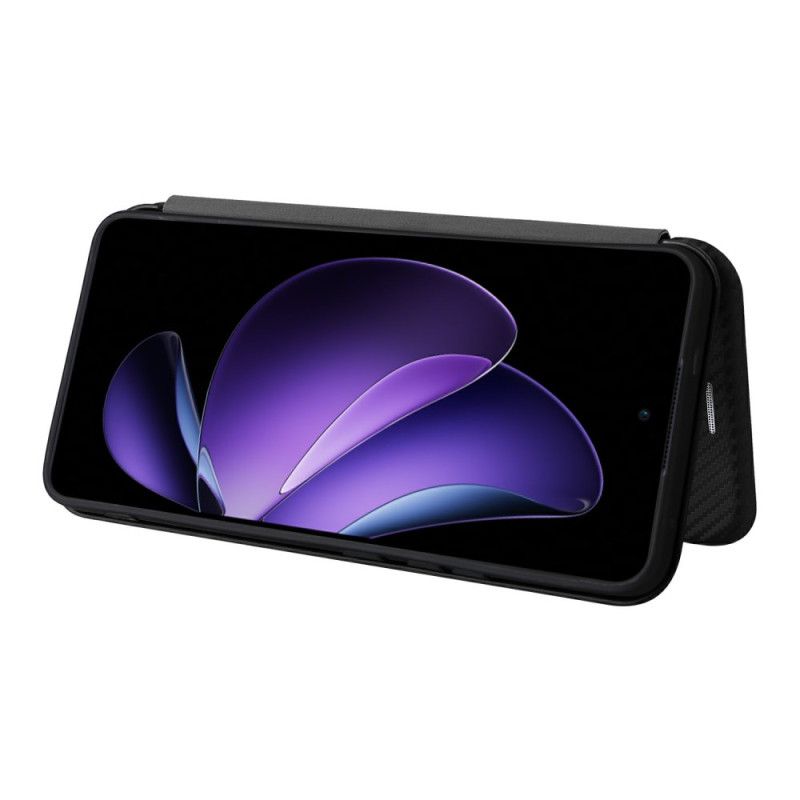 Flip Kotelot Oppo Reno 13f 4g / 5g / 13 Fs 5g Włókno Węglowe