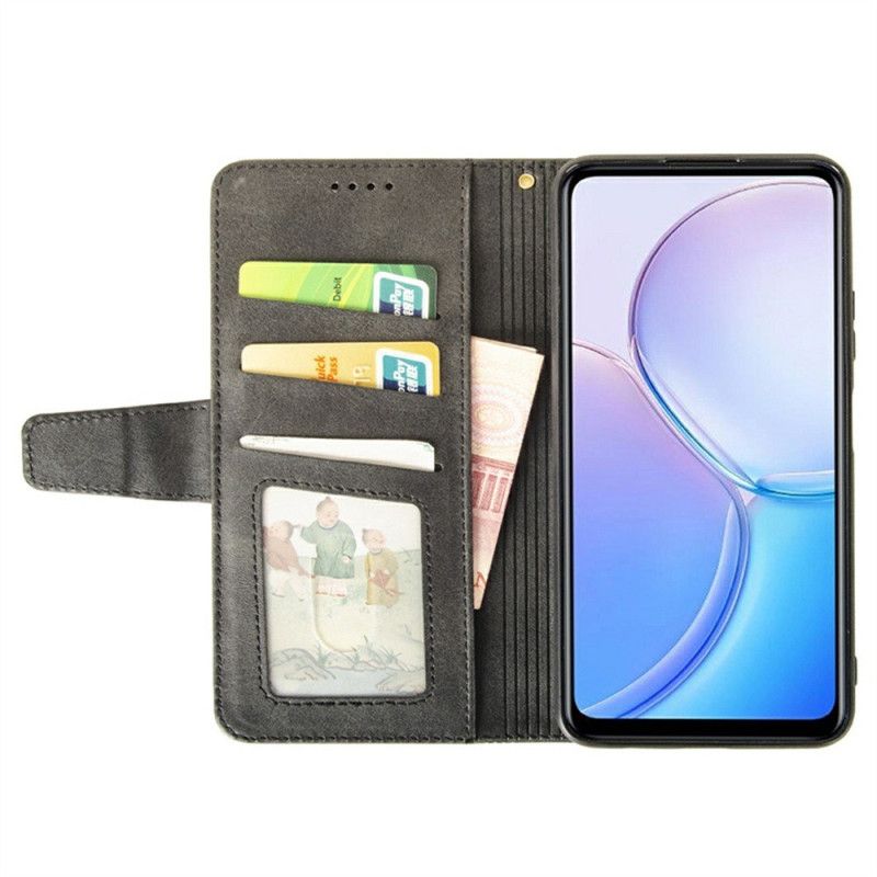 Skórzany Futerał Oppo Reno 13f 4g / 5g / 13 Fs 5g Etui Na Telefon Idewei Paski