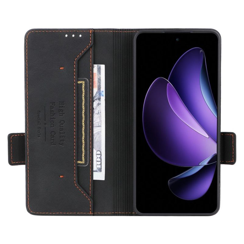 Skórzany Futerał Oppo Reno 13f 4g / 5g / 13 Fs 5g Etui Na Telefon Wzór Retro