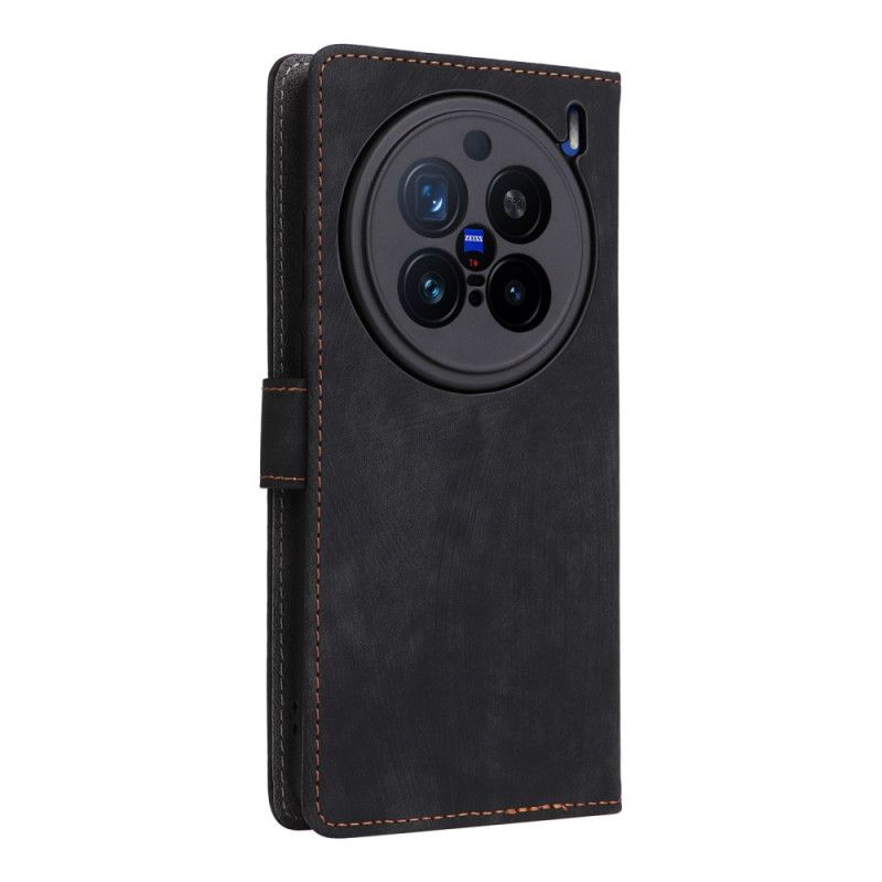 Etui Folio Vivo X200 Pro Pasek Z Efektem Zamszu