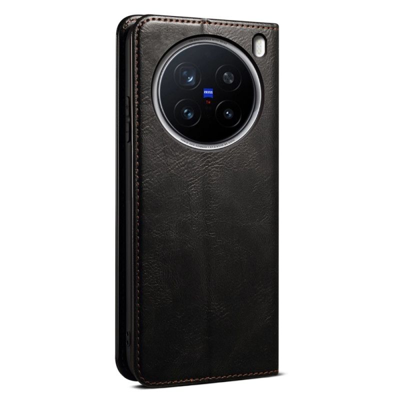 Flip Kotelot Vivo X200 Pro Woskowana Sztuczna Skóra