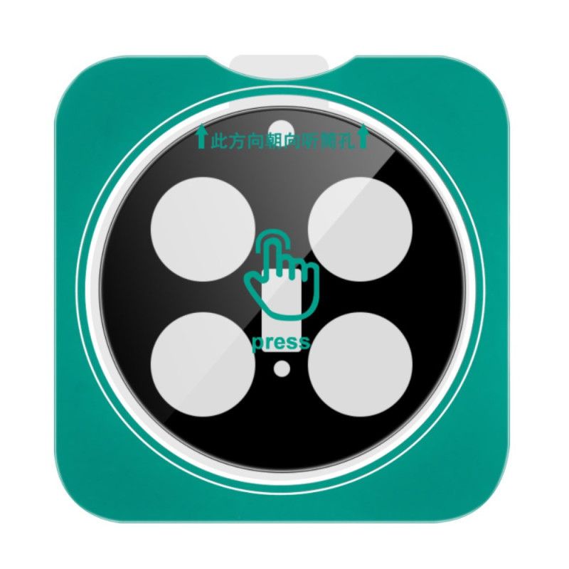 Folia Ochronna Na Obiektyw Ze Szkła Hartowanego Do Vivo X200 Pro Samopozycjonująca Się Ramka (wersja CZarna)