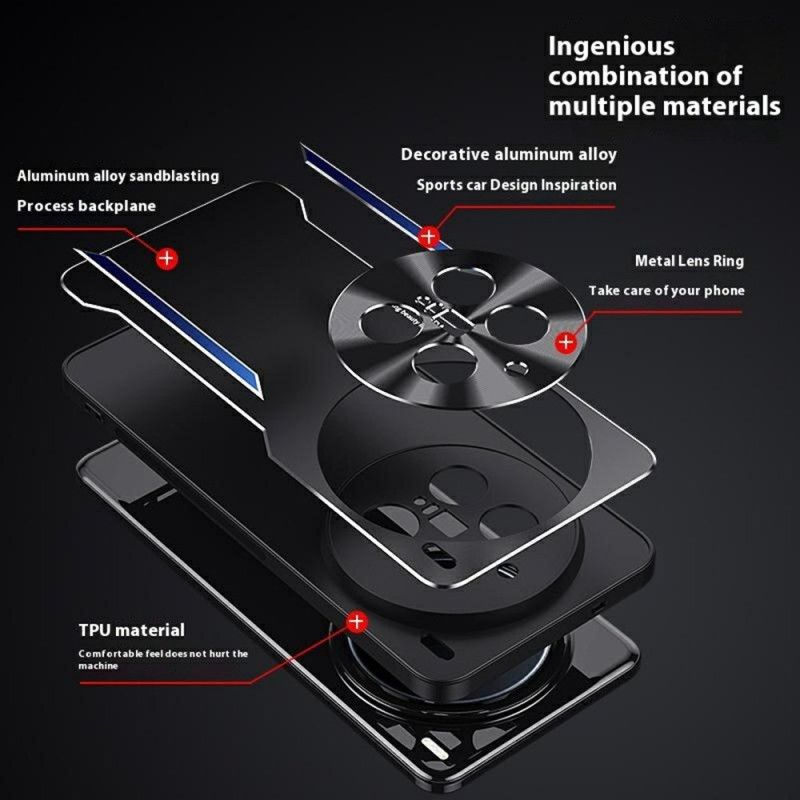 Futerały Vivo X200 Pro Etui Na Telefon Efekt Metalu
