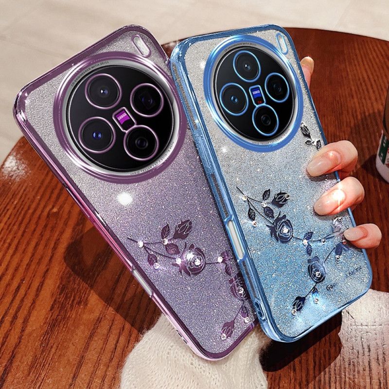 Futerały Vivo X200 Pro Etui Na Telefon Kwiat I Kryształki Kadem