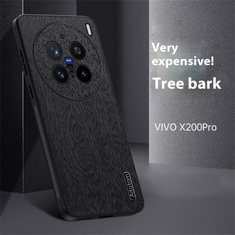 Futerały Vivo X200 Pro Etui Na Telefon Tekstura Drewna