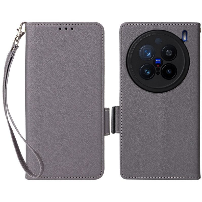 Obudowa Vivo X200 Pro Etui Na Telefon Pasek Ze Sztucznej Skóry