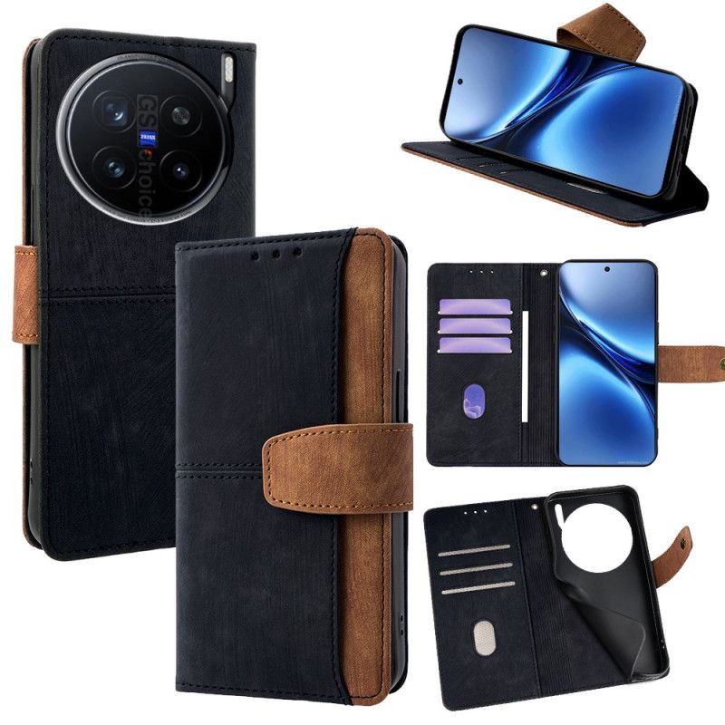 Skórzany Futerał Vivo X200 Pro Etui Na Telefon 6-warstwowa Ochrona Rfid