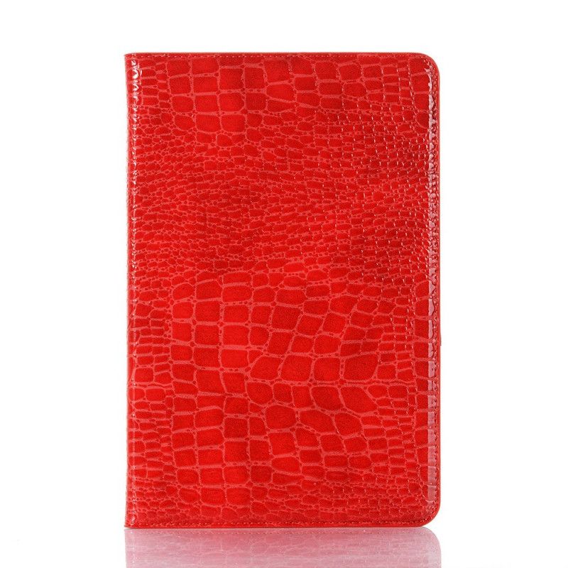 Etui Samsung Galaxy Tab S6 Lite Czerwony Czarny Tekstura Krokodyla