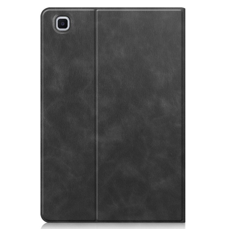 Etui Samsung Galaxy Tab S6 Lite Szary Czarny Uchwyt Rysika Z Efektem Skóry